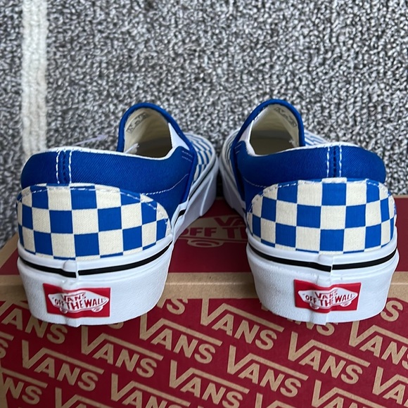 Vans Classic Slip-On Checkerboard Imperial Blue/White WMNS - Picture 14 of 16